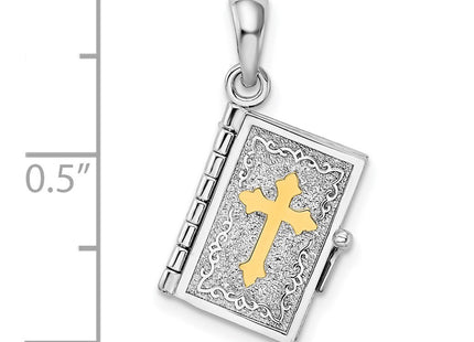 Silver/14k Two-Tone Pendants Style QC10856G - Classique Jewelry Inc.