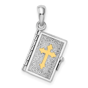 Silver/14k Two-Tone Pendants Style QC10856G - Classique Jewelry Inc.