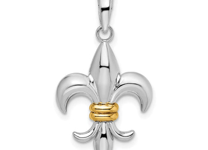 Silver/14k Two-Tone Pendants Style QC10872G - Classique Jewelry Inc.