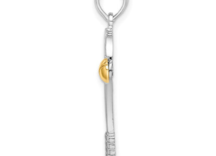 Silver/14k Two-Tone Pendants Style QC10873G - Classique Jewelry Inc.