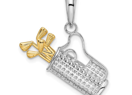 Silver/14k Two-Tone Pendants Style QC10875G - Classique Jewelry Inc.