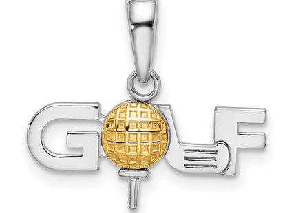 Silver/14k Two-Tone Pendants Style QC10876G - Classique Jewelry Inc.