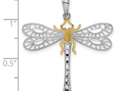 Silver/14k Two-Tone Pendants Style QC10880G - Classique Jewelry Inc.