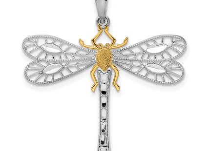 Silver/14k Two-Tone Pendants Style QC10880G - Classique Jewelry Inc.