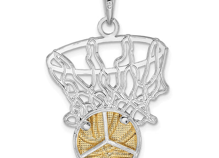 Silver/14k Two-Tone Pendants Style QC10882G - Classique Jewelry Inc.