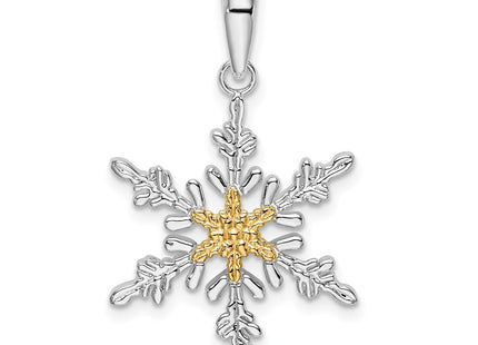 Silver/14k Two-Tone Pendants Style QC10890G - Classique Jewelry Inc.