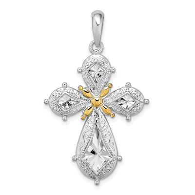 Sterling silver cross pendant