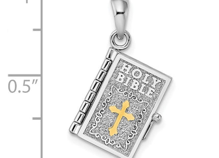 Silver/14k Two-Tone Pendants Style QC10910G - Classique Jewelry Inc.