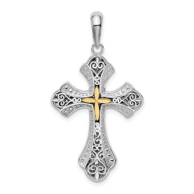 Sterling silver cross pendant