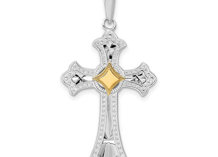 Silver/14k Two-Tone Pendants Style QC10917G - Classique Jewelry Inc.