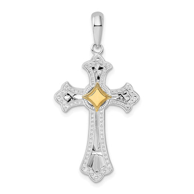 Sterling silver fleur de lis pendant