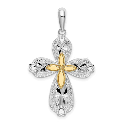 Sterling silver cross pendant