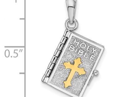 Silver/14k Two-Tone Pendants Style QC10925G - Classique Jewelry Inc.