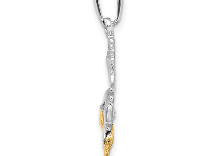 Silver/14k Two-Tone Pendants Style QC10932G - Classique Jewelry Inc.