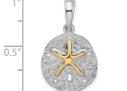 Silver/14k Two-Tone Pendants Style QC10945G - Classique Jewelry Inc.