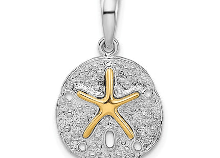 Silver/14k Two-Tone Pendants Style QC10945G - Classique Jewelry Inc.