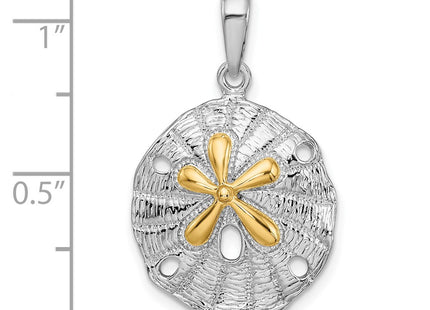 Silver/14k Two-Tone Pendants Style QC10946G - Classique Jewelry Inc.