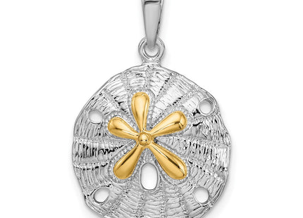 Silver/14k Two-Tone Pendants Style QC10946G - Classique Jewelry Inc.