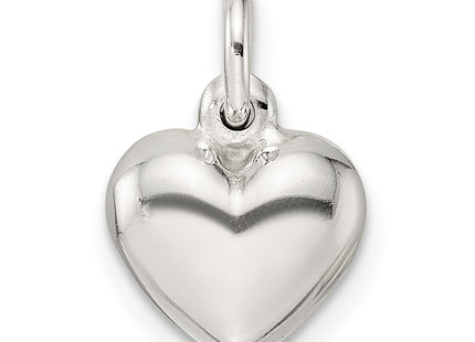 Sterling silver heart charm