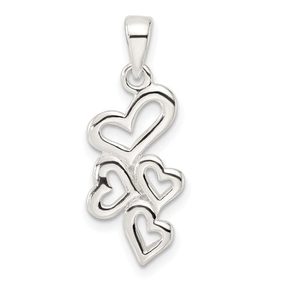 Sterling silver heart pendant