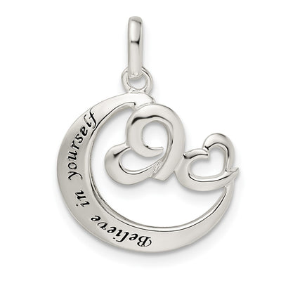 Sterling silver heart pendant