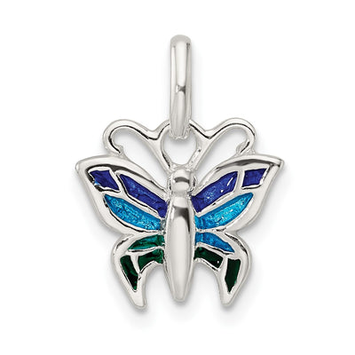 Sterling silver butterfly pendant