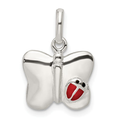 Sterling silver butterfly pendant