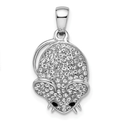 Sterling silver crystal pendant