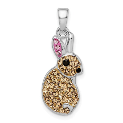 Sterling silver crystal pendant