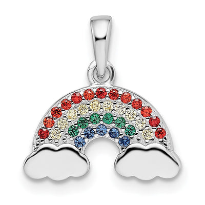 Sterling silver crystal pendant