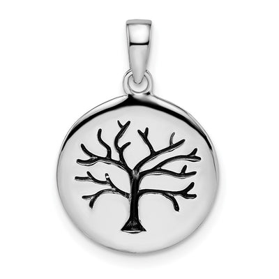 Sterling silver circle pendant
