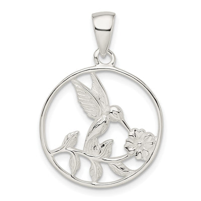 Sterling silver hummingbird pendant