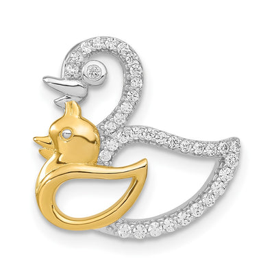Sterling silver cubic zirconia pendants & charm