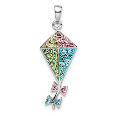 Sterling silver crystal pendant