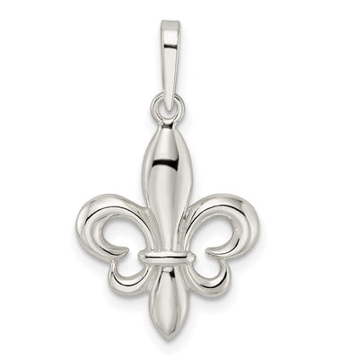 Sterling silver fleur de lis pendant