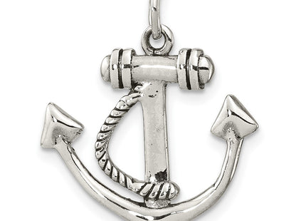 Sterling silver anchor pendant, further view