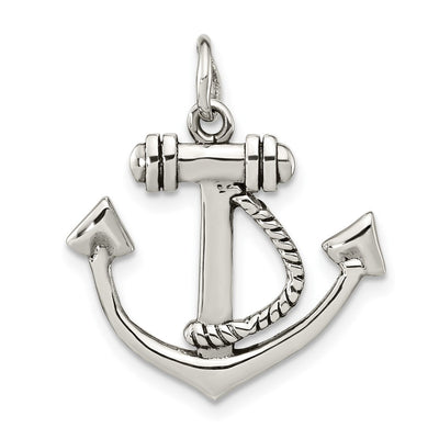 Sterling silver anchor pendant