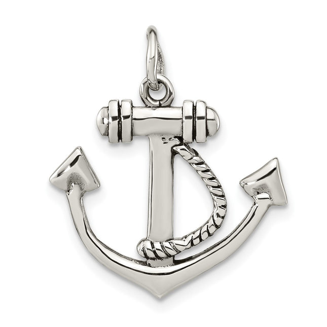 Sterling silver anchor pendant