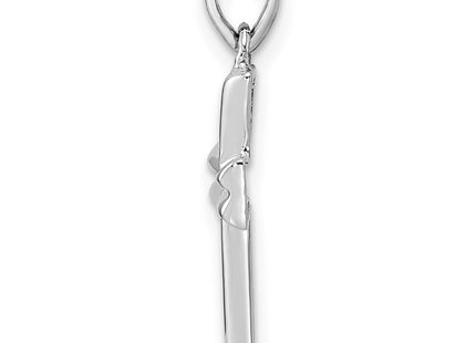 Sterling silver cross pendant, alternate view