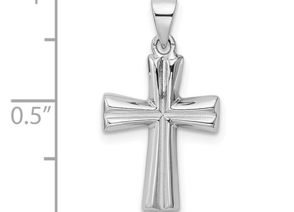 Sterling silver cross pendant, another view