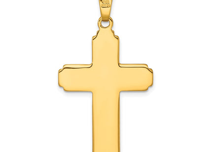 Sterling silver cross pendant, another view