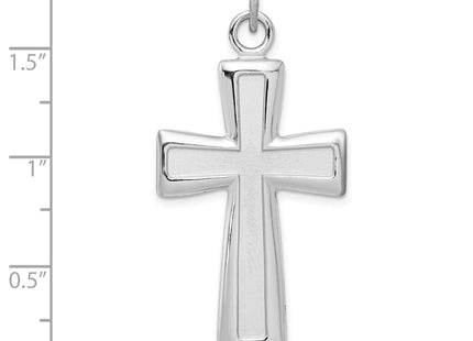 Sterling silver cross pendant, another view