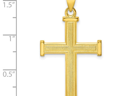Sterling silver cross pendant, another view