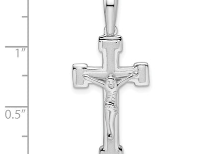 Sterling silver crucifix pendant, another view