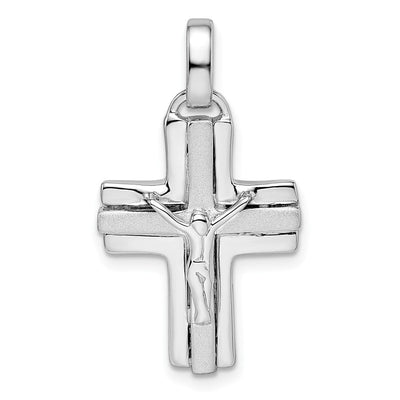 Sterling silver crucifix pendant
