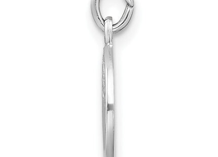 Sterling Silver Rhodium-plated Polished Solid 1st Holy Communion Pendant (Style QC11223)