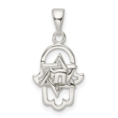 Sterling silver hamsa pendant