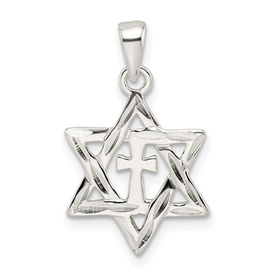 Sterling silver cross pendant