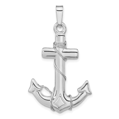 Sterling silver anchor pendant