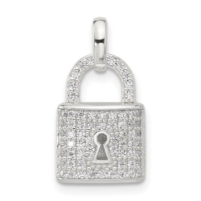 Sterling silver cubic zirconia pendant